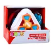 LEAN TOYS Lavinamasis manipuliacinis jutiminis kubas mažiems vaikams, spalvingas 5-in-1