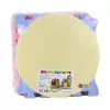 LEAN TOYS Minkštas edukacinis dėlionės kilimėlis iš EVA putų, pasteliniai gyvūnėliai, 16 vnt.