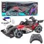 LEAN TOYS F-Spray nuotoliniu valdymu RC lenktyninis automobilis 1:10 šviesos garsai garas raudonas