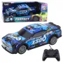 LEAN TOYS RC lenktyninis automobilis su šviečiančiu kėbulu juoda ir mėlyna