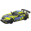 LEAN TOYS RC lenktyninis automobilis su apšviestu kėbulu geltonas