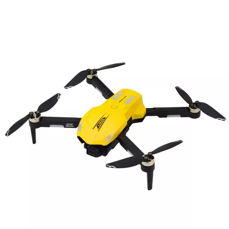 LEAN TOYS D11 Drone nuotolinio valdymo HD kamera WIFI gestų valdymas nuotolinio valdymo geltona