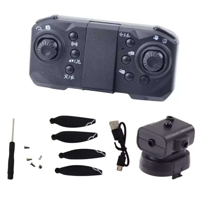 LEAN TOYS D11 Drone nuotolinio valdymo HD kamera WIFI gestų valdymas nuotolinio valdymo geltona