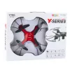 LEAN TOYS Y20 UFO nuotoliniu valdymu dronas su šviesomis 360° sukimasis raudonas