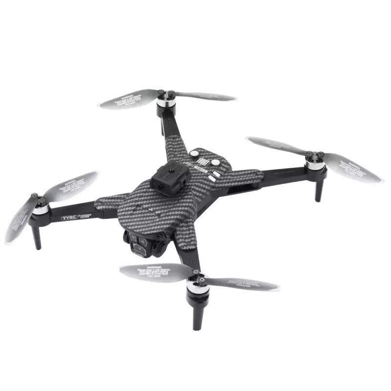 LEAN TOYS Drone Y329 HD Camera WiFi FPV Quadcopter su LED lemputėmis, programėlės valdymu, juodos anglies spalvos