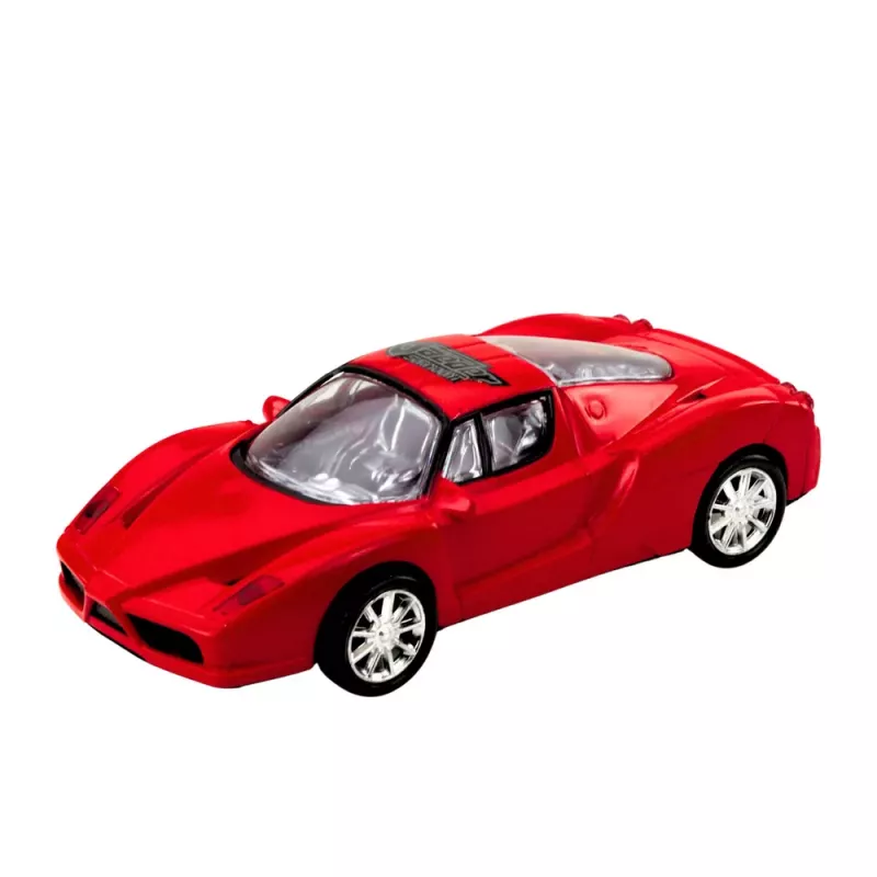 LEAN TOYS Visureigis su vilkiku ir sportiniu automobiliu rinkinys
