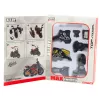 LEAN TOYS Motociklo surinkimo komplektas su varžtais Metalinis 1:14 DIY Juodas Auksinis