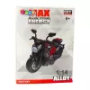 LEAN TOYS Motociklo surinkimo komplektas su varžtais Metalinis 1:14 DIY Juodas Auksinis