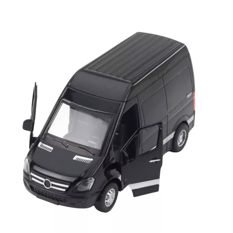 LEAN TOYS Metal Sounds Delivery Truck Black