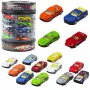 LEAN TOYS Spyruoklių rinkinys vamzdelyje Modernūs sportiniai automobiliai 1:64