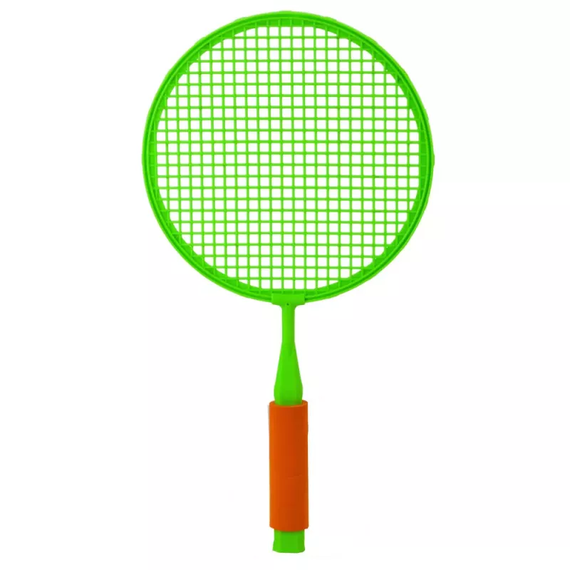 LEAN TOYS Badminton Racket Set: 2 Rackets, 2 Large Feather Shuttlecocks and 1 Ball