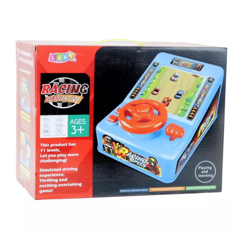 LEAN TOYS Interaktyvus vairavimo simuliatoriaus vairas su greičio keitimo garsais