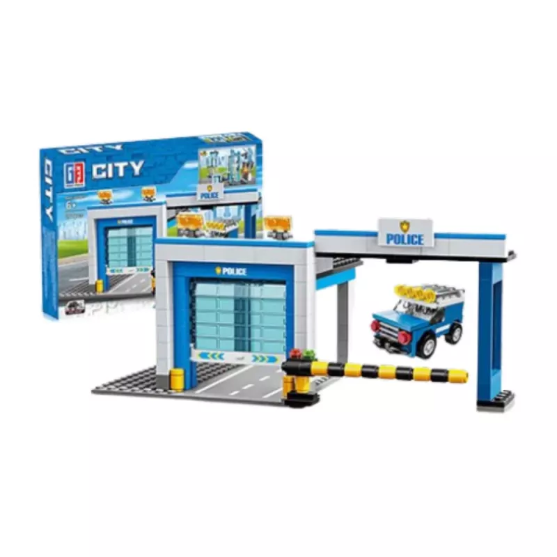 LEAN TOYS Construction Blocks Police Station Buildings 190-213 pcs