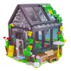 LEAN TOYS Mini Greenhouse Garden House Construction Blocks 588 vnt.