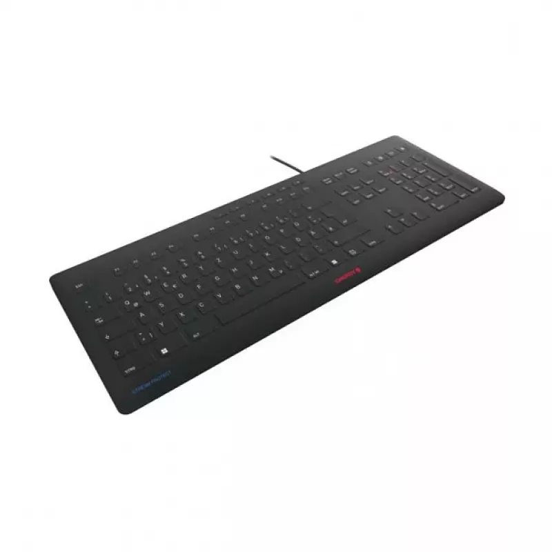 CHERRY STREAM PROTECT KEYBOARD Corded US-Layout Black