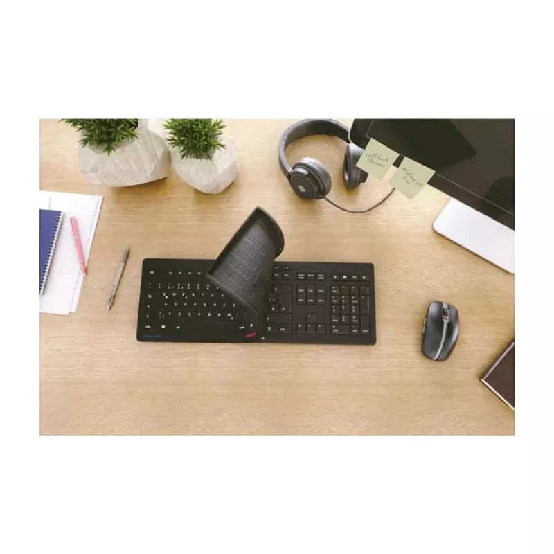 CHERRY STREAM PROTECT KEYBOARD Corded US-Layout Black