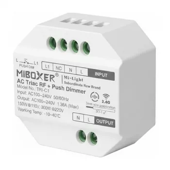 Miboxer Synergy 21 LED AC TRIAC Dimmer RF+Push (TRI-C1)