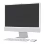 Apple iMac 24 colių 2024 M4 8 branduolių CPU 8 branduolių GPU 16 GB RAM 512 GB SSD sidabrinė vokiška klaviatūra