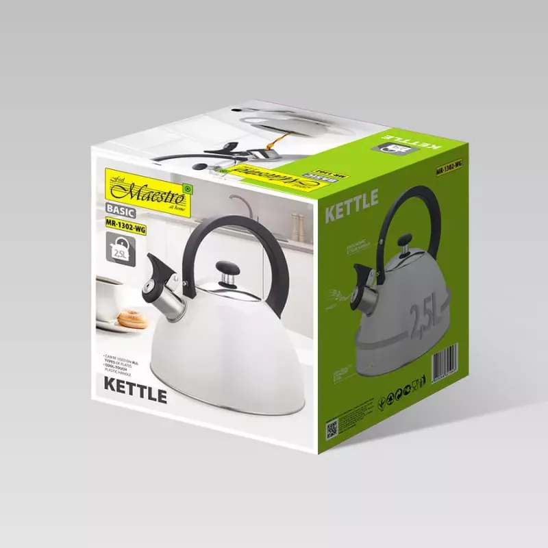 MEO Maestro Ne elektrinis virdulys 2,5L MR-1302-WG Nerūdijantis plienas
