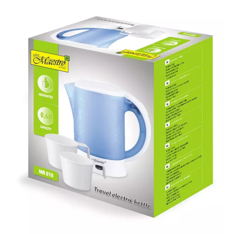MEO MR-010 Maestro Travel Kettle su 2 puodeliais 0,5 L 700 W balta