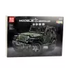 LEAN TOYS Construction Bricks Off-Road Car Green Khaki 2078 pcs.