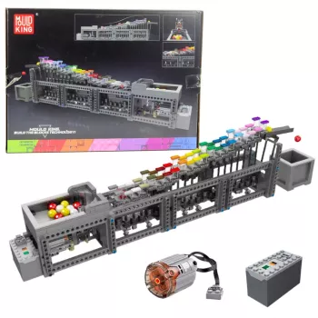 LEAN TOYS Construction Blocks Ball Track with Electric Motor 1038 pcs.