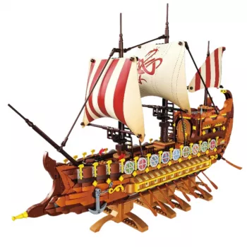 LEAN TOYS Senovės Romos laivo statybiniai blokeliai 2073 vnt.