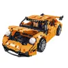 LEAN TOYS GT Racing Car Construction Bricks Orange 1:14 1268 pcs.