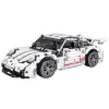 LEAN TOYS Statybiniai blokeliai GT lenktyninis automobilis baltas 1:14 1268 vnt.