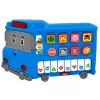LEAN TOYS elektrinis pianinas edukacinis mėlynas autobusas