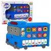 LEAN TOYS elektrinis pianinas edukacinis mėlynas autobusas