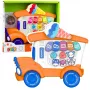 LEAN TOYS elektrinis pianinas lavinantis vaikams ledų salono oranžinis