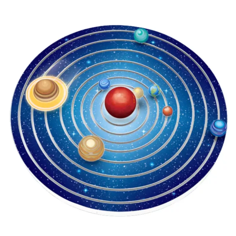 LEAN TOYS DIY Saulės sistemos planetų plastikinis edukacinis rinkinys