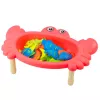 LEAN TOYS Žvejybos rinkinys: krabų stalas, 10 žuvų, meškerė, sietelis, rožinė