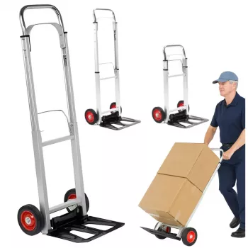 LEAN sulankstomas aliumininis sandėlio transportavimo vežimėlis 90 kg
