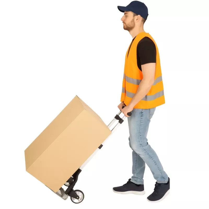 LEAN Lengvas sulankstomas aliumininis sandėlio transportinis vežimėlis 70 kg
