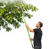 LEAN Teleskopinės genėjimo žirklės ir šakų pjūklas 2v1 ant strypo 125-240 cm