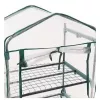 LEAN Mini Greenhouse Balcony Garden 4 Metal Shelves PVC Foil 69 x 49 x 157cm