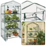 LEAN Mini Greenhouse Balcony Garden 4 Metal Shelves PVC Foil 69 x 49 x 157cm