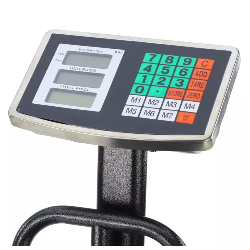 LEAN LCD elektroninės platforminės svarstyklės sandėliui, tikslumas iki 20 g, 200 kg