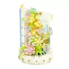 LEAN TOYS Construction Blocks Floral Composition with LED Light Tower 632 pcs