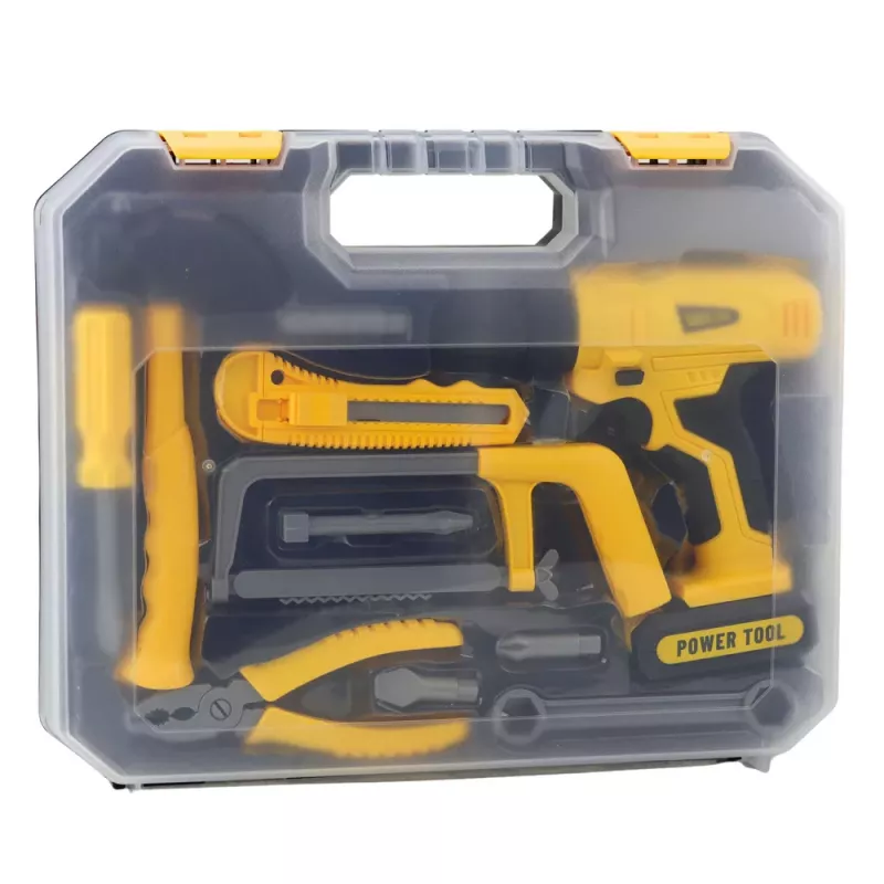 LEAN TOYS DIY rinkinys Gręžtuvas Įrankiai Šviesos Garsai Dėklas