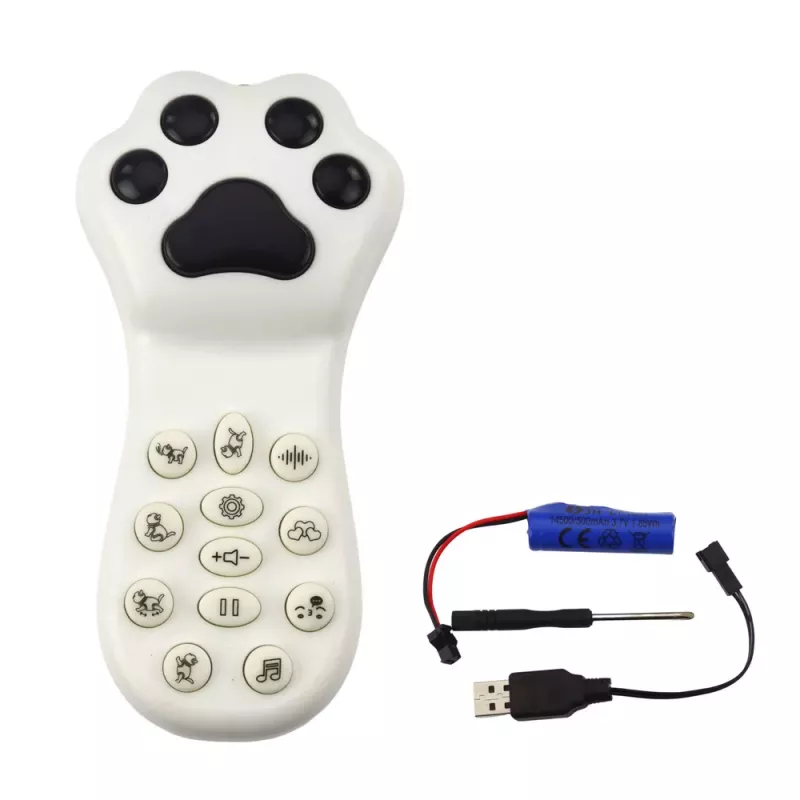 LEAN TOYS Interaktyvus robotas kačiukas nuotolinio valdymo RC pilka