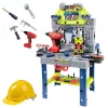 LEAN TOYS Handyman's Table 2-in-1 Suitcase Tool Set Screwdriver Helmet 133 pcs