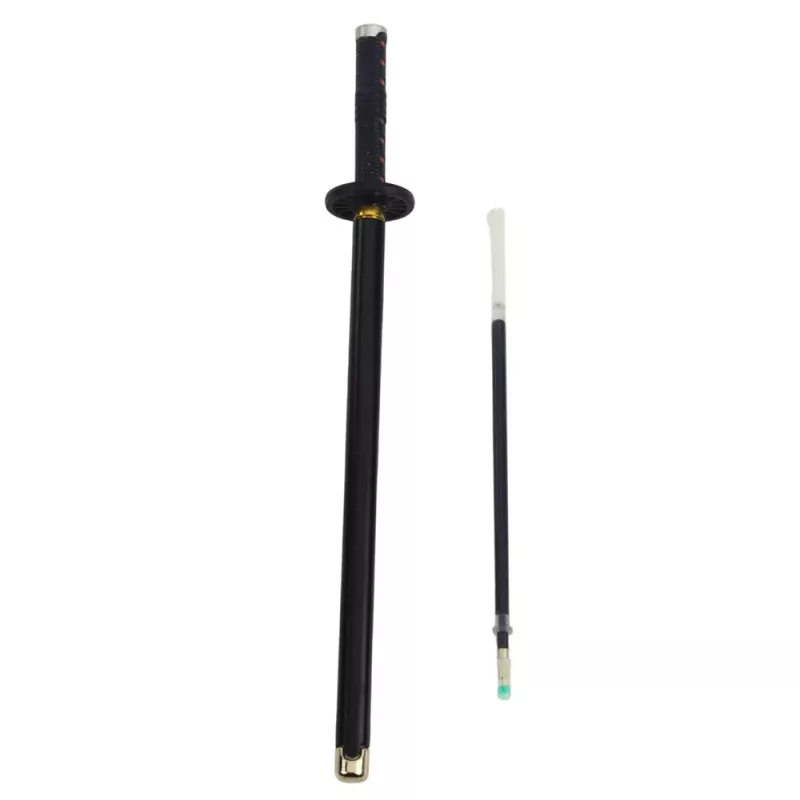 LEAN Katana Sword Anime Ballpoint Pen Metal Black Ink Replaceable Refill Black