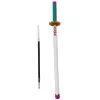 LEAN Katana Sword Anime Ballpoint Pen Metal Black Ink Replaceable Refill Turquoise