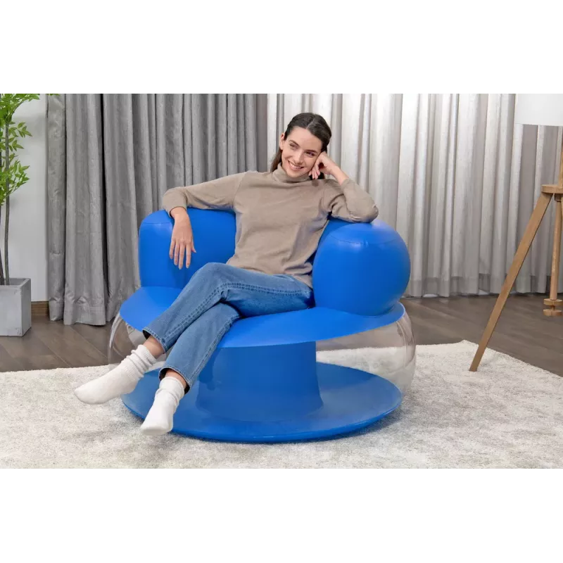 Bestway Inflatable Blue Chair 112 x 112 x 70 cm