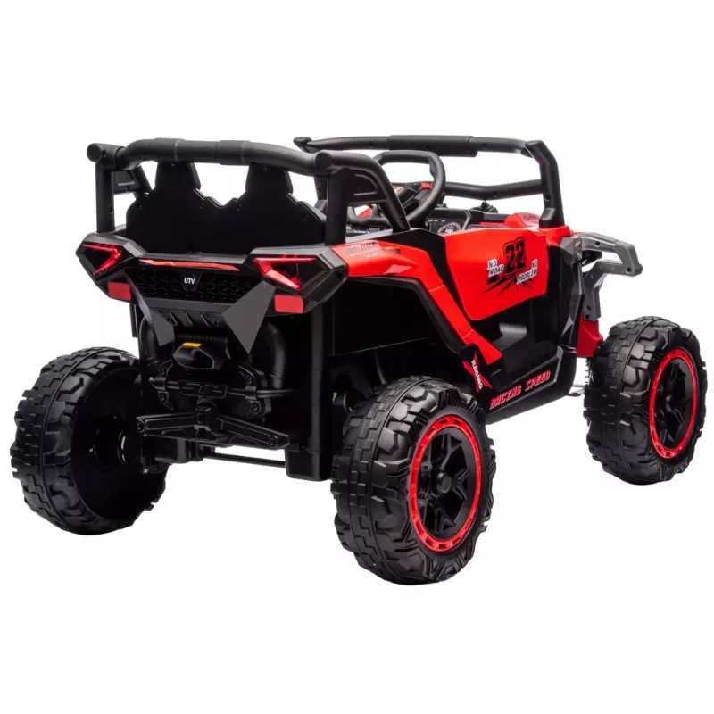 LEAN CARS M1 Raudona baterijomis varoma transporto priemonė 4x4