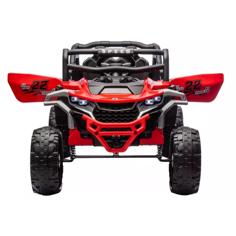 LEAN CARS M1 Raudona baterijomis varoma transporto priemonė 4x4