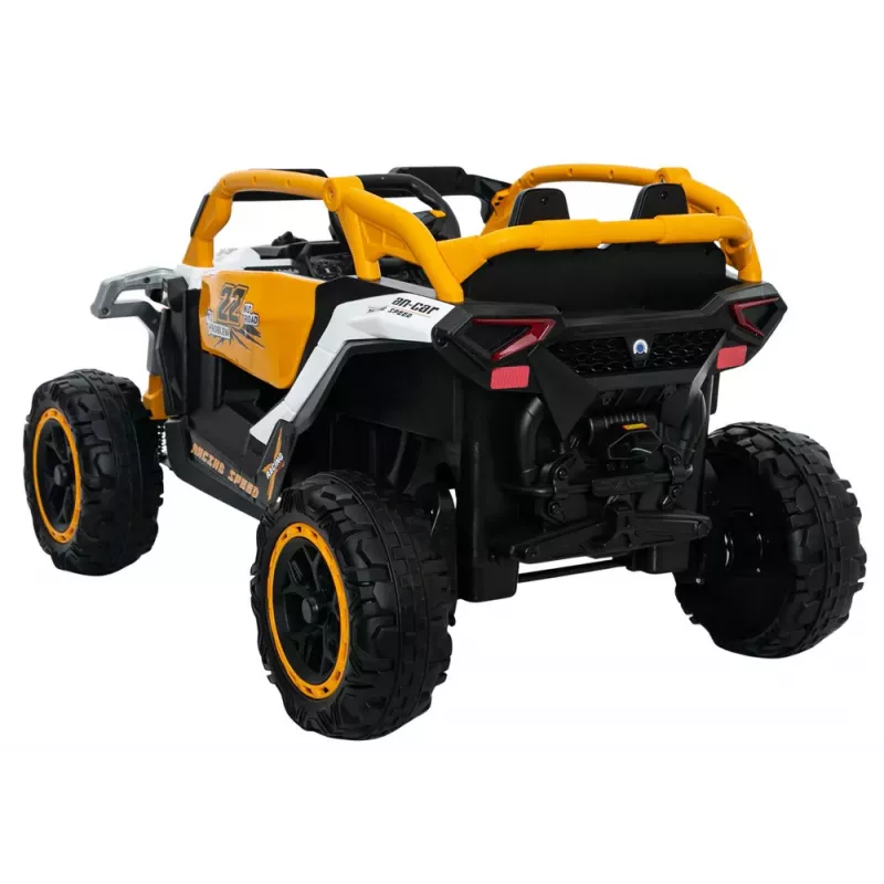 LEAN CARS M3 Geltona ir Balta Baterijomis Varoma Transporto Priemonė 4x4